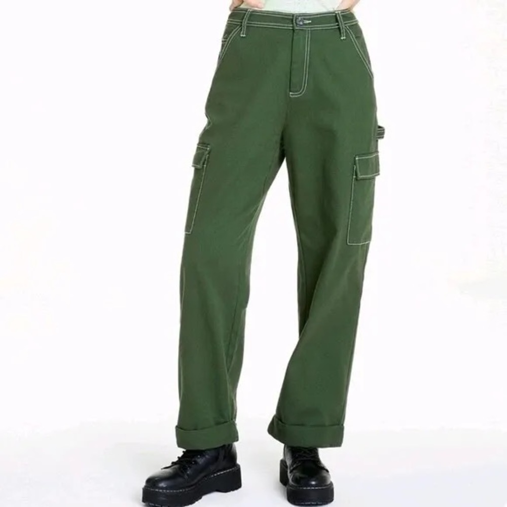 Sandy Liang x Target Mid-Rise Straight Leg Cargo Pant - Green
